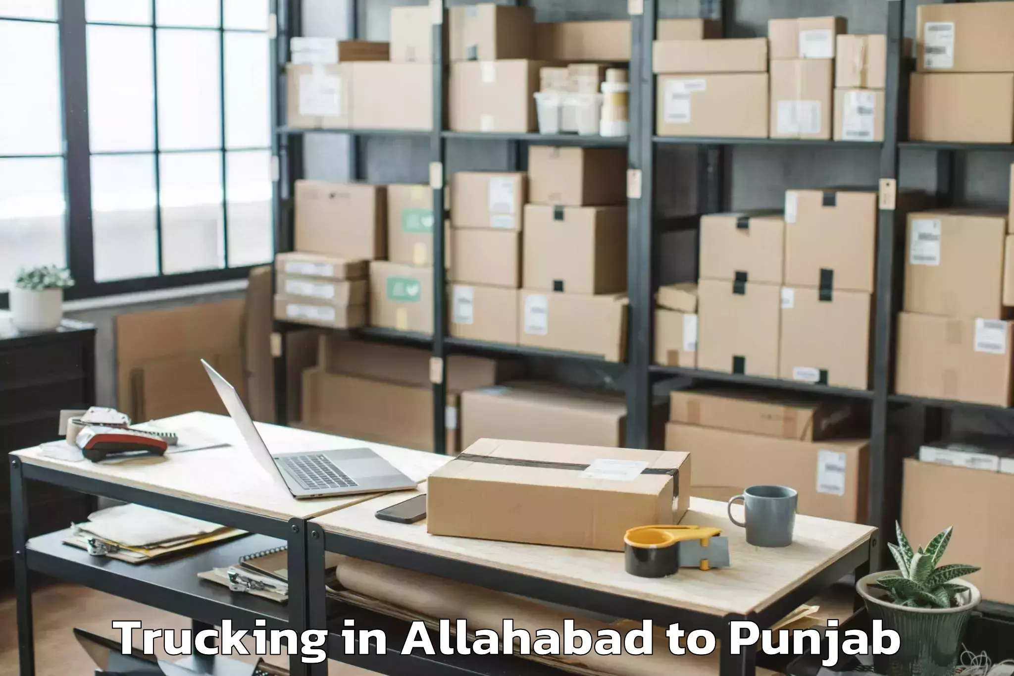 Comprehensive Allahabad to Moga Trucking